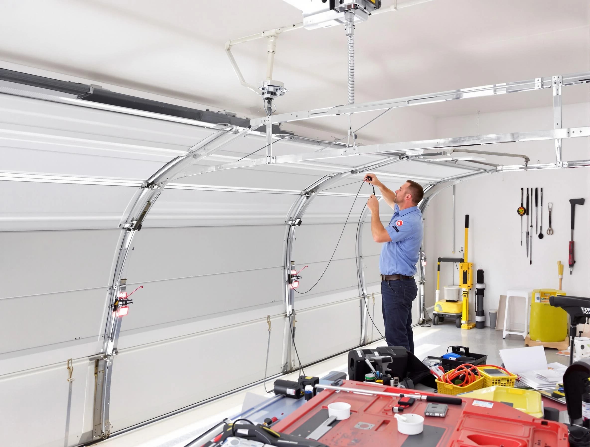 Garage door cable repair service by Providence Garage Door Repair in Providence