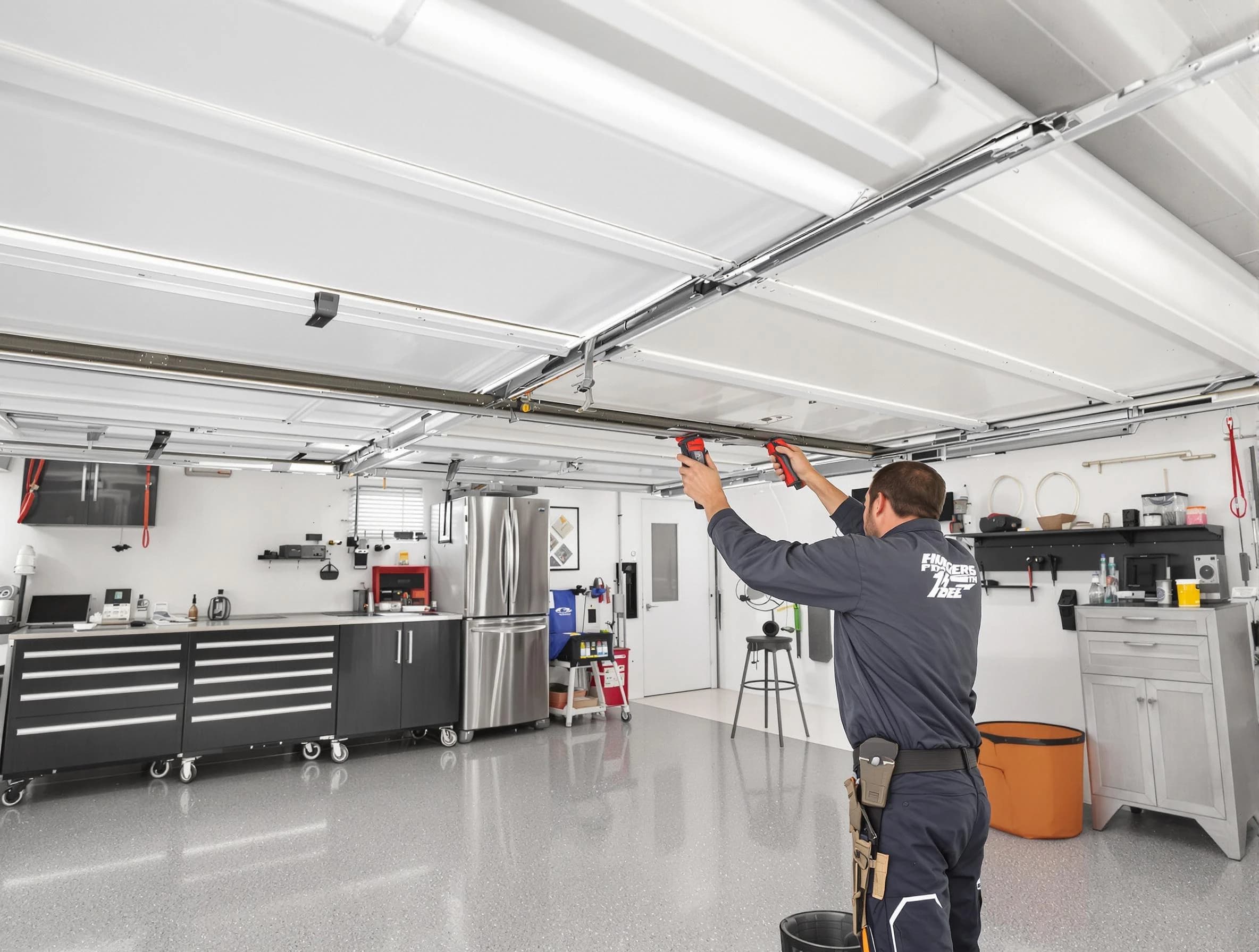 Overhead garage door repair service by Providence Garage Door Repair in Providence