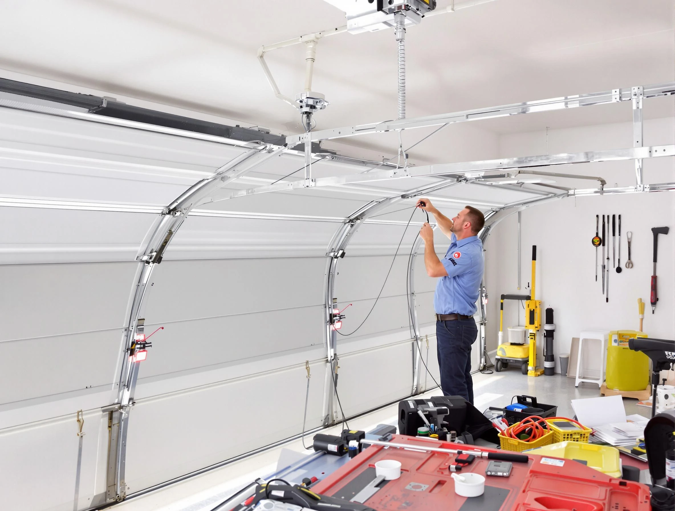 Garage door cable repair service by Providence Garage Door Repair in Providence