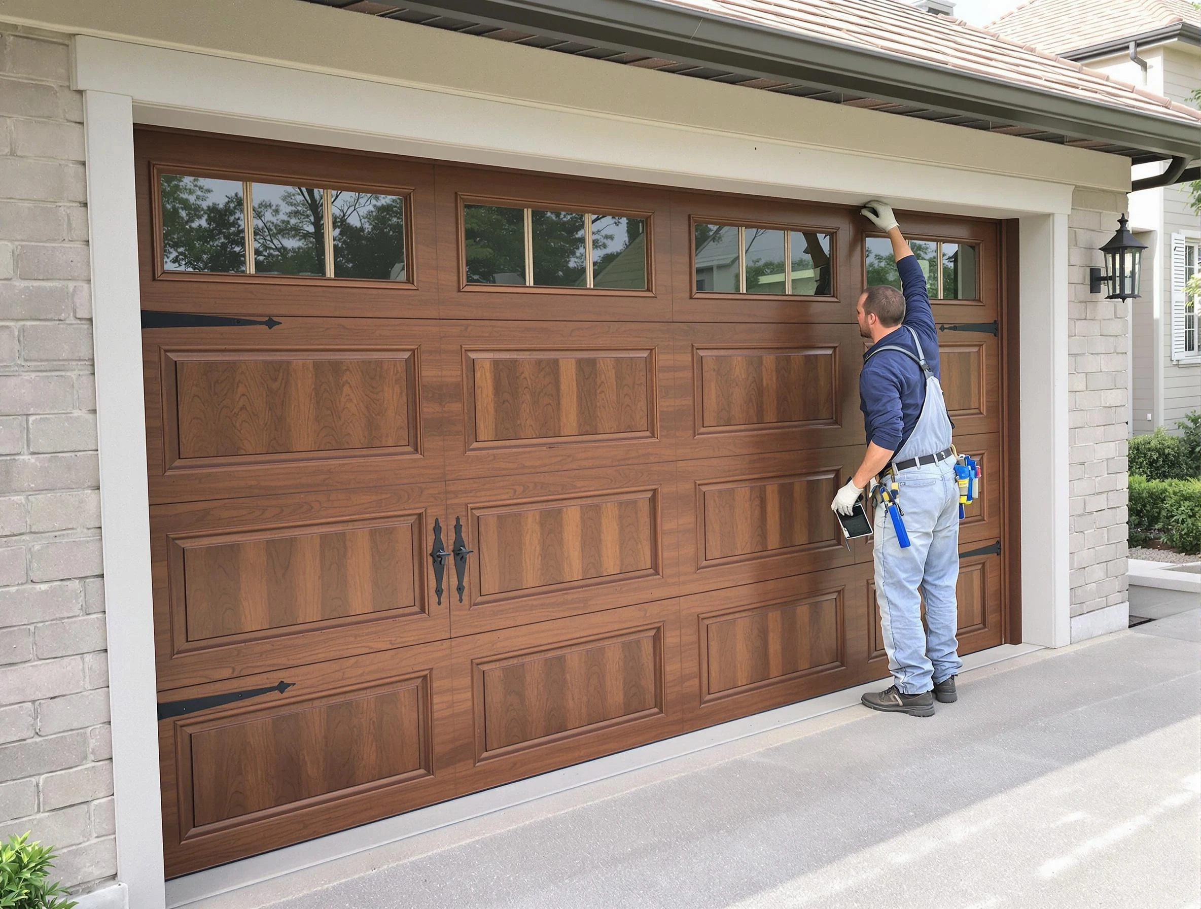 Custom garage door showcase by Providence Garage Door Repair in Providence