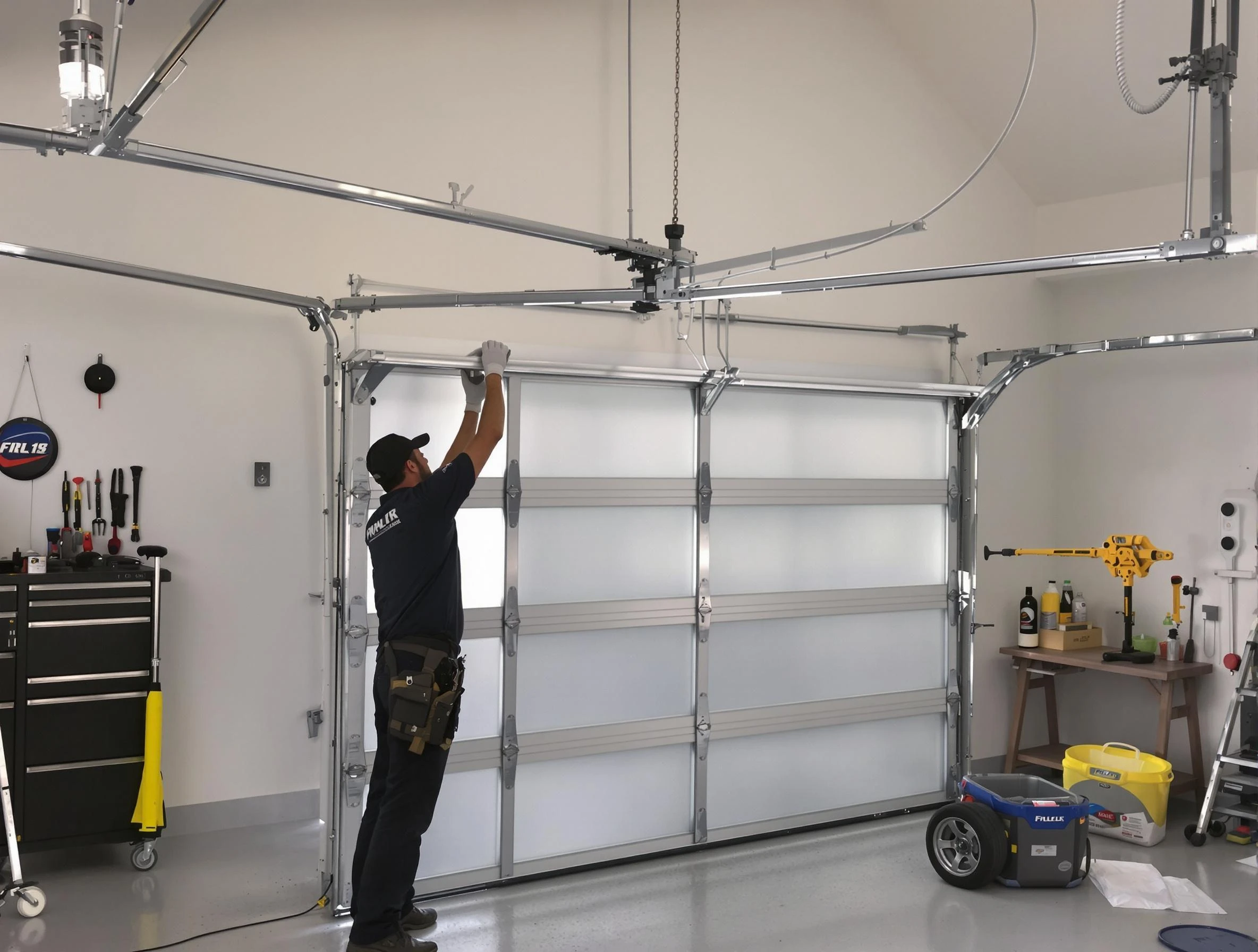 Providence Garage Door Repair certified team performing precision garage door installation in Providence