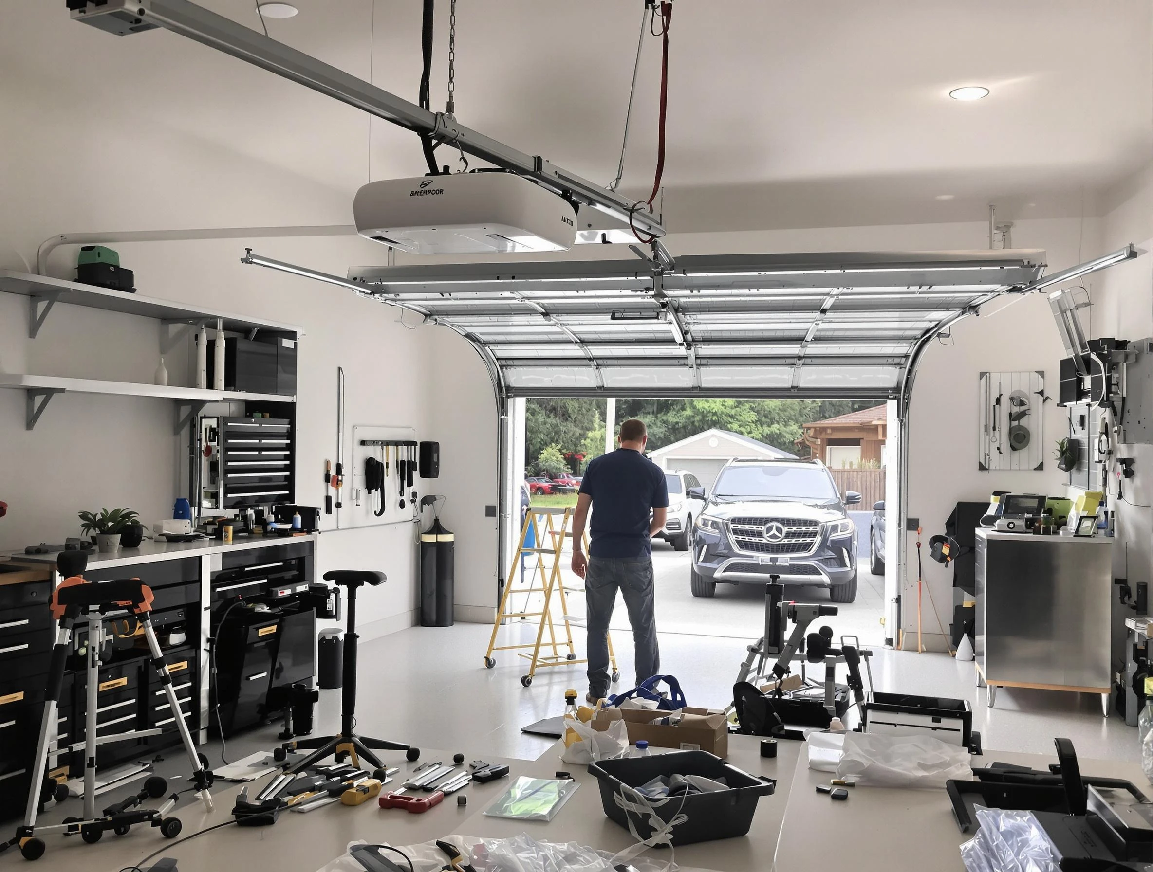 Garage door opener installation by Providence Garage Door Repair in Providence