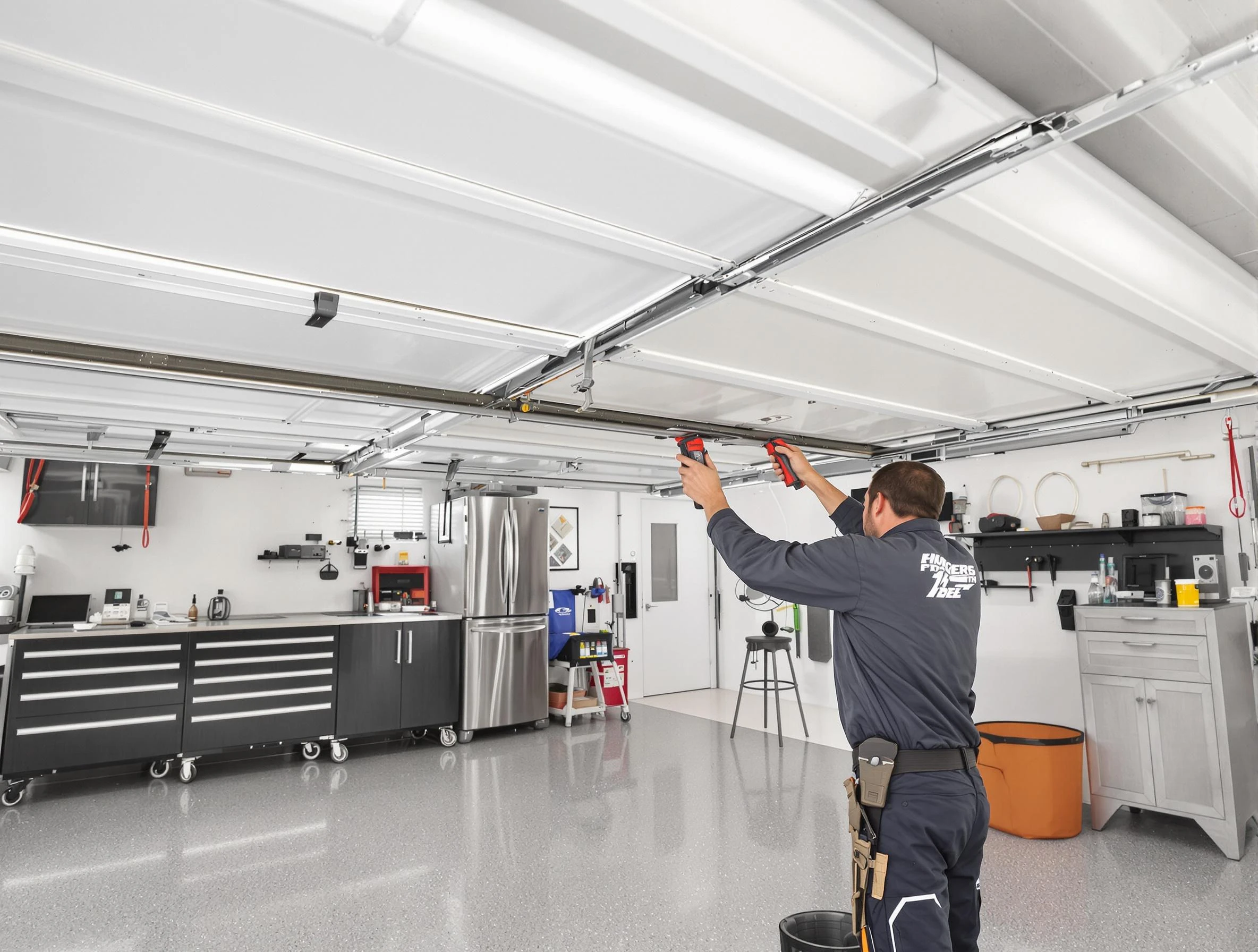 Overhead garage door repair service by Providence Garage Door Repair in Providence